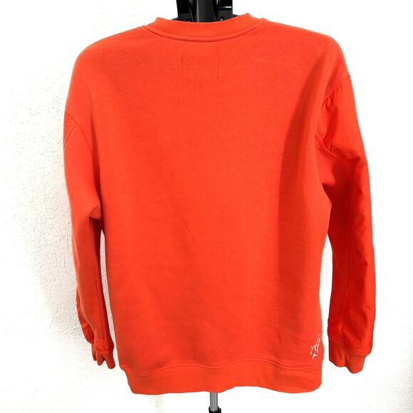 Michael Jordan Mens Spell Out Flight MVP Wheaties Crewneck Sweatshirt Orange L - Picture 7 of 9